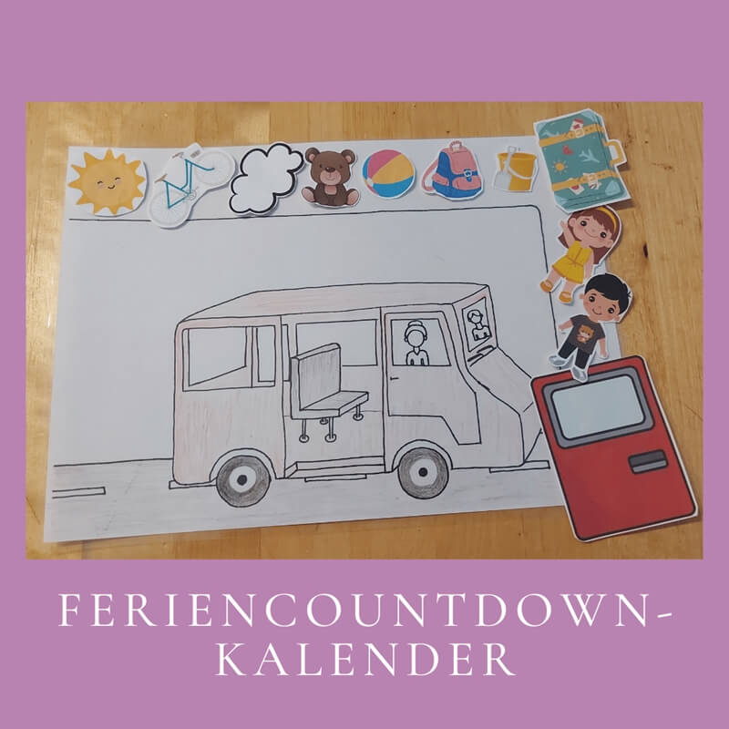 Bastelidee - Feriencountdown- Kalender Titelbild