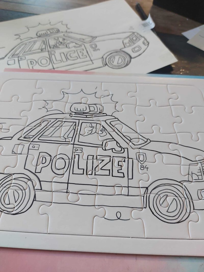 Ausmalbild Polizei