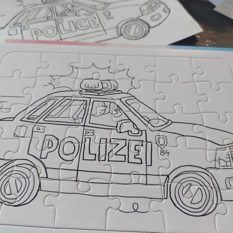 Ausmalbild Polizei