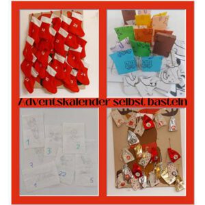 Adventskalender selber basteln