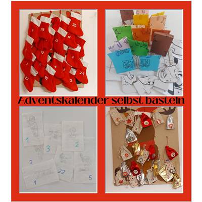 Adventskalender selber basteln