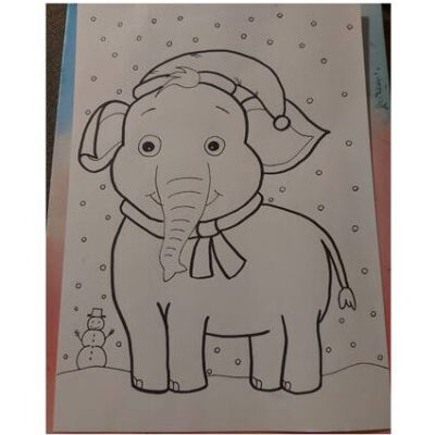 Weihnachtselefant Puzzle