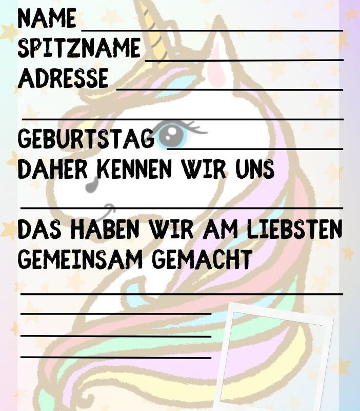 Kindergarten Freundebuch