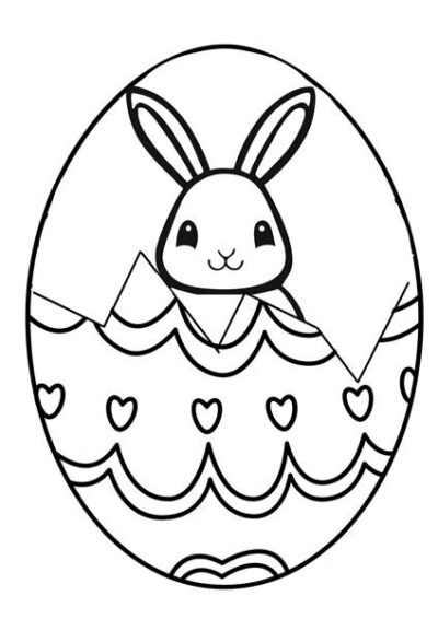 Countdownkalender für Ostern zum ausmalen