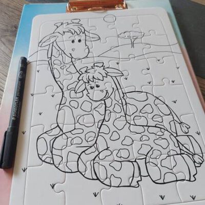 Giraffen Puzzle für Kinder
