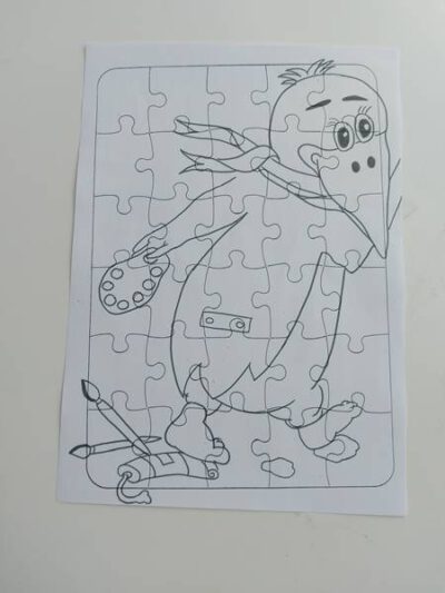 Puzzle zum ausmalen