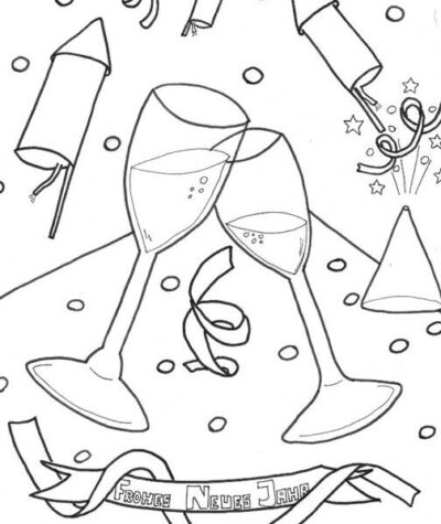 Ausmalset Silvester – Bild 2