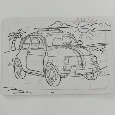 Ausmalpuzzle Auto