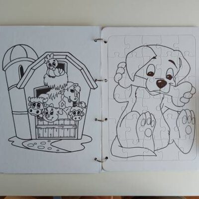 Ausmalpuzzle für Kinder