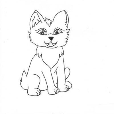 Bügelbild_Wolf
