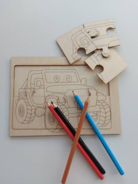 Ausmalpuzzle für Kinder